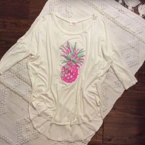 Boutique Pineapple Tunic Top